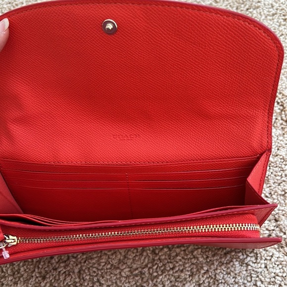 New! COACH watermelon slim envelope wallet! - Picture 4 of 11